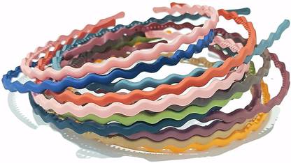 Myra Collection Fashion Plastic Elastic Hair Bands For Girls , Women Lady Hair Band  (Multicolor)