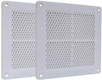 Myy Brand Exhaust Fan/ Chimney Vent Pipe /Wall Air Vent Cover And Mosquito Net Dust controller White Square Shape Up To 6 Inch (2 PSC) Insect Net