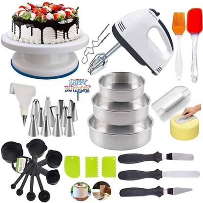 VG ENTERPRISE Cake making material- All in one - Cake decoration tools - Cake baking set Kitchen Tool Set