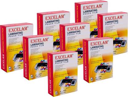Excelam Lamination Pouch Size 70mmX100mm 125 Micron (100 Sheets Per Pack ) Driver's License Laminating Sheet