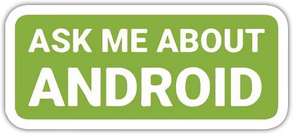 Signoogle Ask Me About Android Laptop Stickers for Developers Programmers Laptop Sticker Vinyl Laptop Skin Compatible for 15 inch