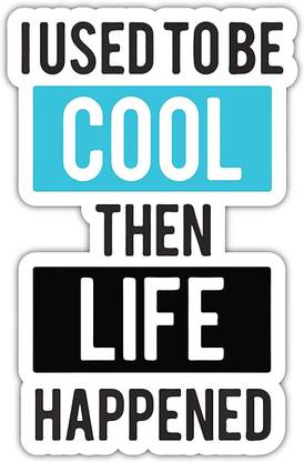 Signoogle I Used to Be Cool Quotes Laptop Stickers for Programmers Laptop Sticker Vinyl Laptop Skin Compatible for 15 inch