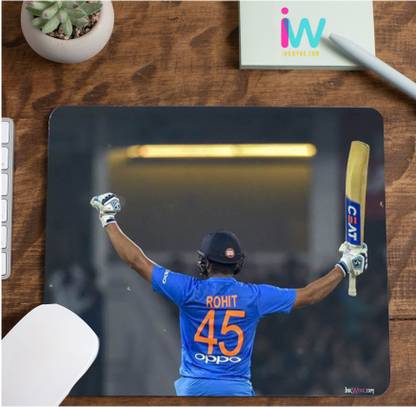 InkWynk Rohit Sharma 45 Printed Non Slip Base Mousepad