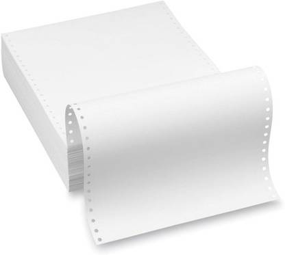 Qrom DOT MATRIX COMPUTER UNRULED a4 60 gsm Printer Paper