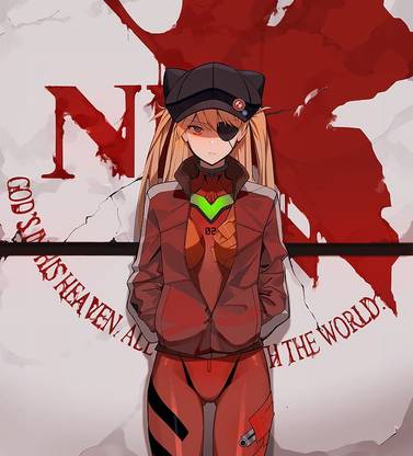 Neon Genesis Evangelion Anime Girls Redhead Asuka Langley Soryu Eye Patch Matte Finish Poster Paper Print