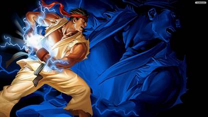 Street Fighter Ken Ryu Video Game Matte Finish Poster Paper Print