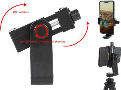 PULTO Selfie Stick Clip Holder Mount Attachment Mobile Clip Stand Tripod Mount Adapter Tripod, Monopod, Monopod Kit, Tripod Ball Head, Tripod Bracket, Tripod Clamp, Tripod Kit