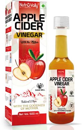 NutroVally Apple Cider Vinegar for Weight Loss With Mother Unfiltered And Undiluted Vinegar  (500 ml) at Rs. 183