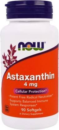 Now Foods Astaxanthin 4 mg 90 Softgels,