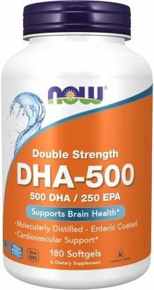 Now Foods DHA-500, Double Strength, 180 Softgels