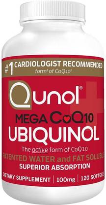Qunol Mega CoQ10 100 mg., 120 Softgels