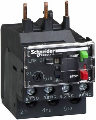 Schneider Electric LRE08 THERMAL OVERLOAD RELAY 2.5...4A 4 Pole Wire Connector