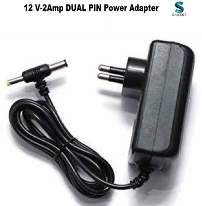 Samet 12v 2a Adaptor Powers Supply AC Input 100-240V Dc Output 12 Volt 2 Amp pack of 1 वर्ल्डवाइड एडाप्टर