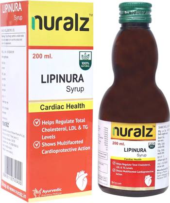 nuralz Lipinura Syrup - Helps in Regulating Total Cholesterol, LDL & TG Levels (800 ml)