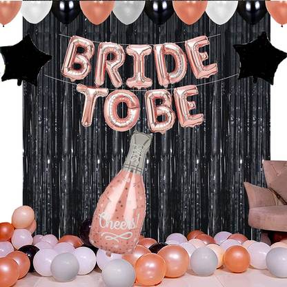 Realistic Store Bride to Be Foil Balloons Complete Decoration Combo for Bride Bachelorette Party