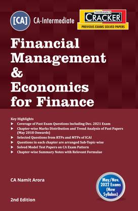 Taxmann's CRACKER for Financial Management & Economics for Finance – Covering Past Exam Questions, RTPs & MTPs of ICAI, Chapter-wise Summary Notes with Formulae | CA-Inter | May 2022 Exams