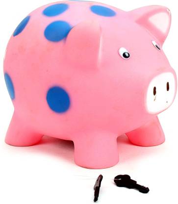 FortunShop Piggy PVC Money Bank - Pink Coin Bank