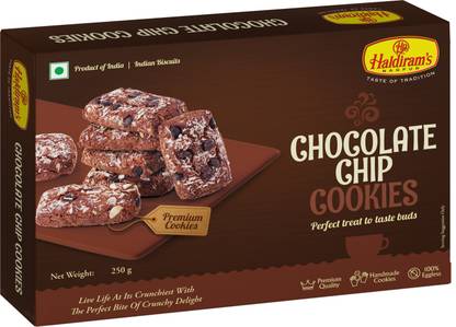 Haldiram's Nagpur Chocolate Chip cookies (Pack of 2) (250g*2) Cookies Biscuit