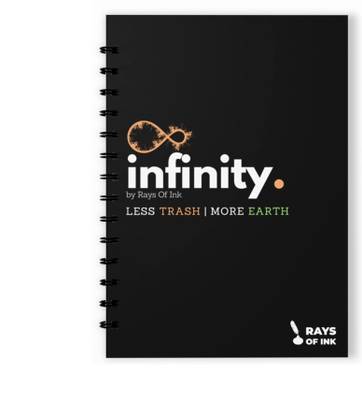 Rays Of Ink Reusable Notebook A5 Notebook Unruled 40 Pages