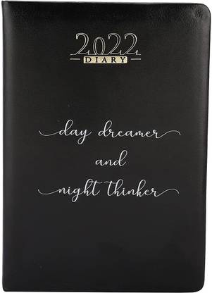 STAHOME Pu Leather New Year Diary 2022 Diary Planner A5 Diary Ruled 365 Pages