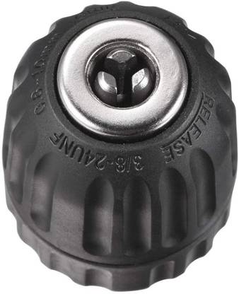 uptodatetools Keyless Drill Chuck Convert Adapter 10mm Cordless Drill Black