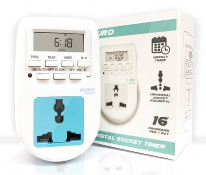 EURO Socket Type Programmable Electronic Timer Switch