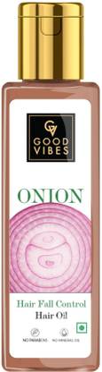 GOOD VIBES Onion Hairfall Control Hair Oil (100 ml) Hair Oil