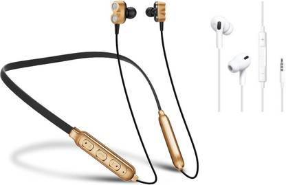 BENISON INDIA combo of wired handsfree and wireless bluetooth headset/earphone Bluetooth & Wired