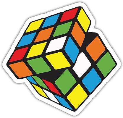 Signoogle Rubik's Cube Laptop Stickers for Developers Programmers Laptop Sticker Vinyl Laptop Decal 15