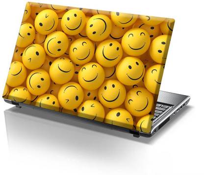 KREEPO Smiley Emoji Laptop Skin/Sticker for All Laptop Upto 15.6inch_K52 Vinyl Laptop Decal 10