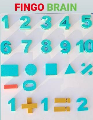 Fingo brain Magnetic Numbers & Shapes EVA Foam