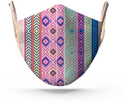 Whats Down VERTICAL-BOHO-FACEMASK Cloth Mask
