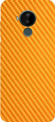 CLAXA Carbon Fiber Golden Mobile skin and wraps, Carbon Fiber Golden Mobile Skin