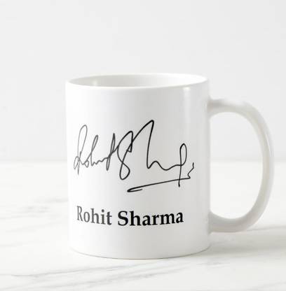 TheWhoop ROHIT SHARMA Signature Design Ceramic/Cup ( 325 ml) Ceramic Coffee Mug