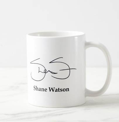 TheWhoop SHANE WATSON Signature Design Ceramic/Cup ( 350 ml) Ceramic Coffee Mug