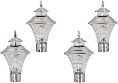 Multy Rays Modern Waterproof Unbreakable Outdoor gate/Garden/Pillar/Park Light with LED Bulb, B22 Gate Light Outdoor Lamp
