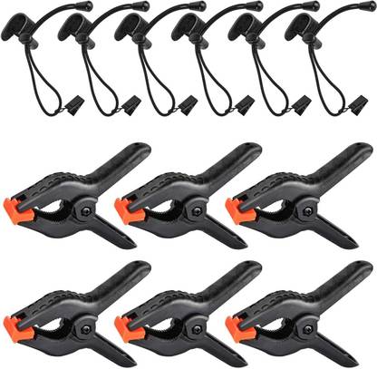 SHOPEE 6 PCS Set Background Clips Photography Backdrop Support Spring Clamp Reflector