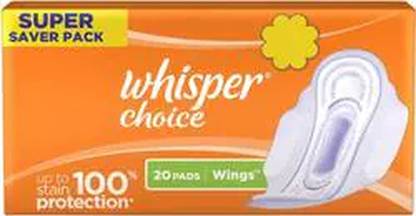 Whisper Choice Regular Wings Sanitary Pad - 20 pc Sanitary Pad