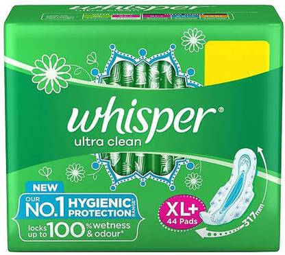 Whisper Ultra Soft Xl plus 44Sanitary Pads for Women Sanitary Pad