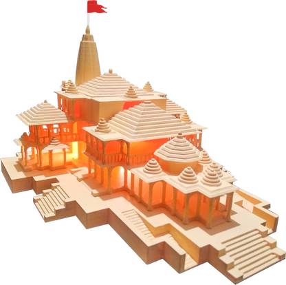 XENON Ayodhya Ram Mandir Decorative Showpiece  -  23 cm