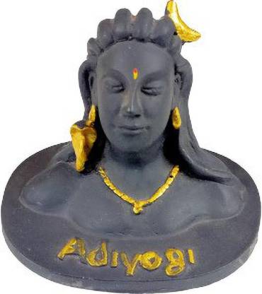 ABNExports Adiyogi Mahadev Lord Shiva Statue Decorative Showpiece  -  10 cm