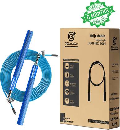 Wearslim Professional Jump Rope Adjustable Skipping Rope with Ball Bearings Freestyle Skipping Rope