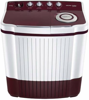 Voltas Beko by A Tata Product 7 kg Semi Automatic Top Load Washing Machine White