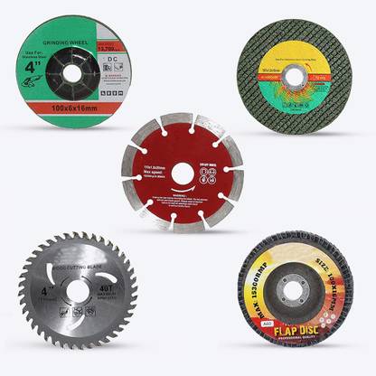 Hillgrove HGACC34M3 5Pcs Angle Grinder Wheels,Metal/Wood/Tile Cutting,Grinding,Flap Disk HGACC34M3 5Pcs Angle Grinder Wheels,Metal/Wood/Tile Cutting,Grinding,Flap Disk Rotary Tool