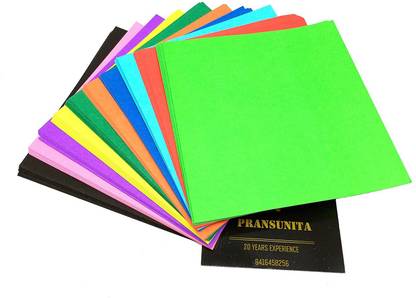 PRANSUNITA Origami Paper 100 Sheets, 140 GSM Premium Quality for Arts and Crafts