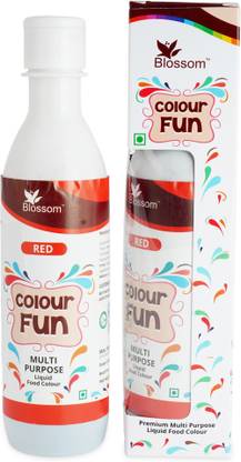 Blossom Multipurpose Liquid Food Fun Color for Cakes Icing Fondants Pastries - Red Topping Liquid