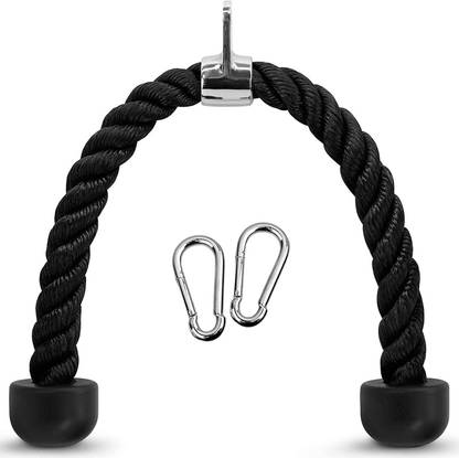 Royal Fitness Premium TRICEP Rope Gym Cabel Attachment TR-25 with Free SNAP Hooks Dip Station
