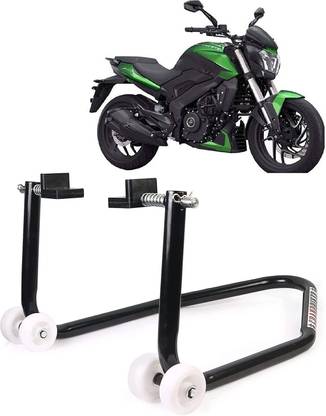 Grandbiker Rear Wheel Paddock Stand Extra Strong Swing Arm Rest for Bajaj (Black) R002 Bike Storage Stand