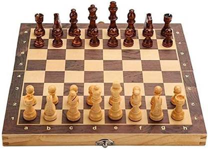 Traders Handcrafted Unique Foldable Chess Set for 2 Players 14 x 14 In 14 cm Chess Board