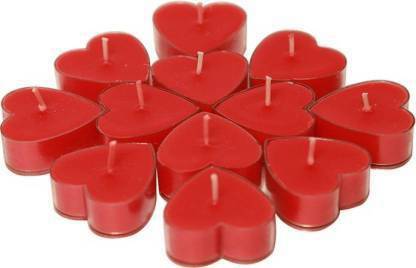 Agnolia Heart Shape Tealight Smokeless Candles Candle